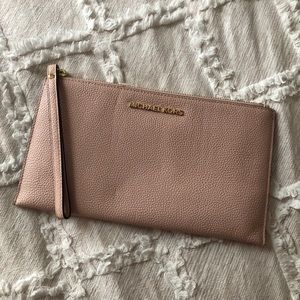 Michael Kors Pink Medium Leather Pouch